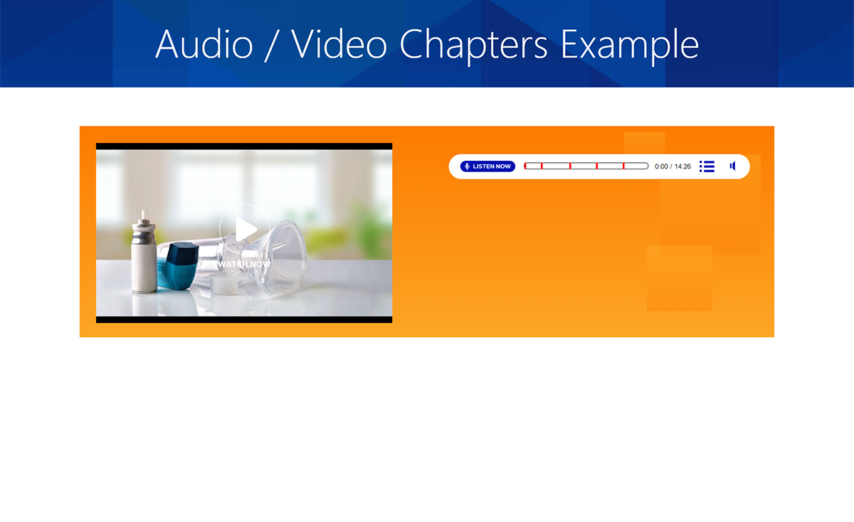 Audio / Video Chapters Example