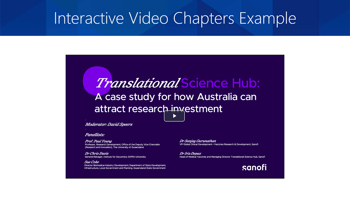 Interactive Video Chapters Example